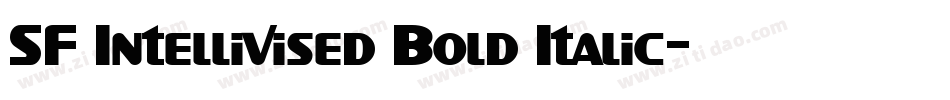 SF Intellivised Bold Italic字体转换